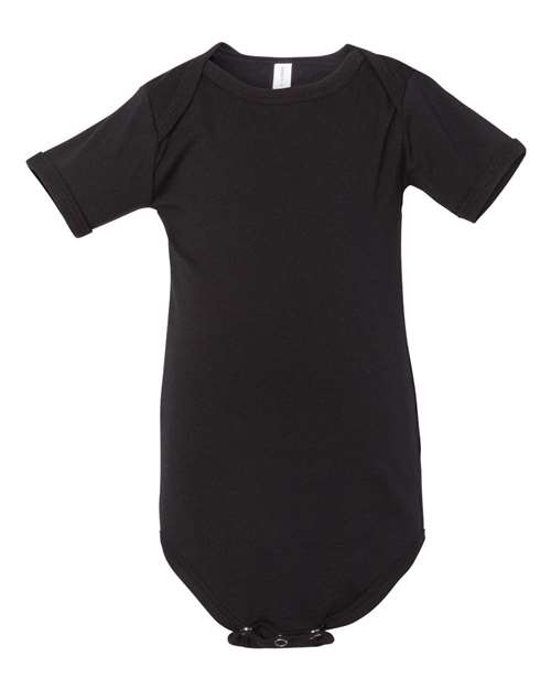Bella + Canvas 100B Infant Jersey Short-Sleeve One-Piece #color_BLACK