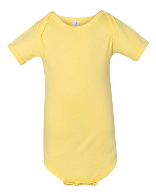 Bella + Canvas 100B Infant Jersey Short-Sleeve One-Piece #color_YELLOW