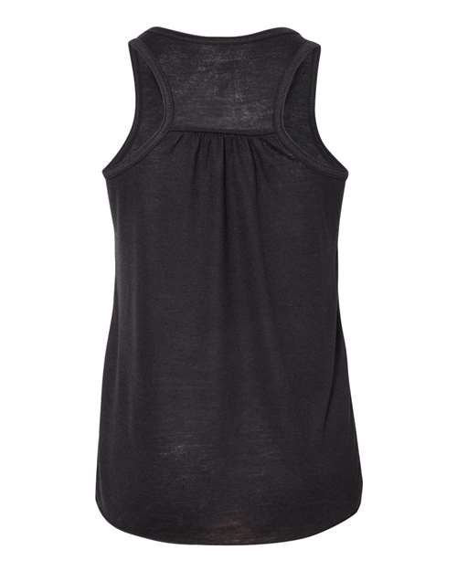 Bella + Canvas B8800Y Youth Flowy Racerback Tank #color_BLACK