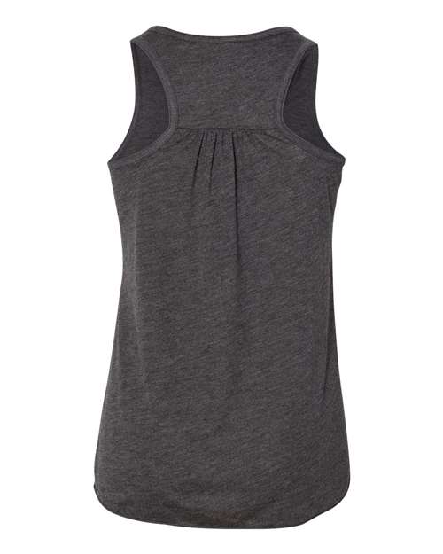 Bella + Canvas B8800Y Youth Flowy Racerback Tank #color_DARK GRY HEATHER