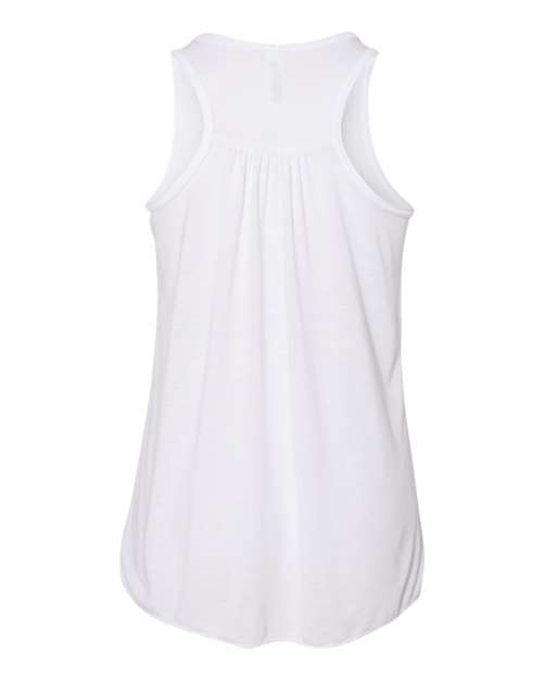 Bella + Canvas B8800Y Youth Flowy Racerback Tank #color_WHITE