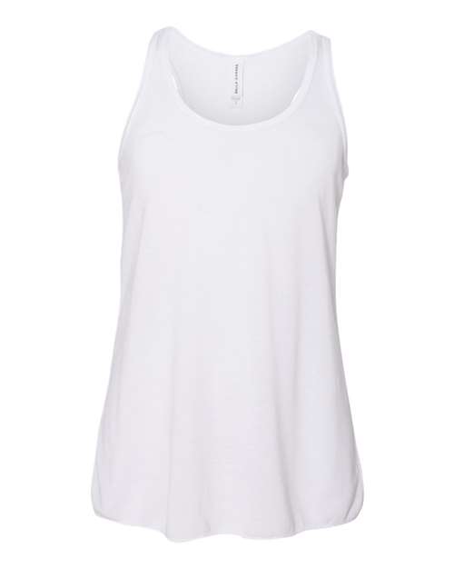 Bella + Canvas B8800Y Youth Flowy Racerback Tank #color_WHITE
