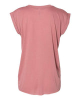 Bella + Canvas 8804 Ladies' Flowy Muscle T-Shirt with Rolled Cuff #color_MAUVE