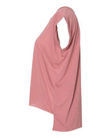 Bella + Canvas 8804 Ladies' Flowy Muscle T-Shirt with Rolled Cuff #color_MAUVE