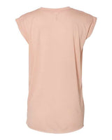 Bella + Canvas 8804 Ladies' Flowy Muscle T-Shirt with Rolled Cuff #color_PEACH