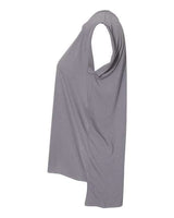 Bella + Canvas 8804 Ladies' Flowy Muscle T-Shirt with Rolled Cuff #color_STORM