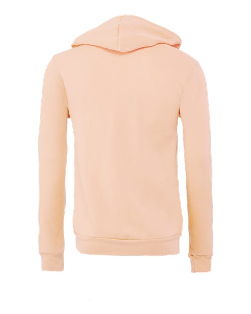 Bella + Canvas 3739 Unisex Poly-Cotton Fleece Full-Zip Hooded Sweatshirt #color_PEACH