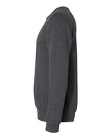 Bella + Canvas 3901 Unisex Sponge Fleece Crewneck Sweatshirt #color_DARK GREY HTHR