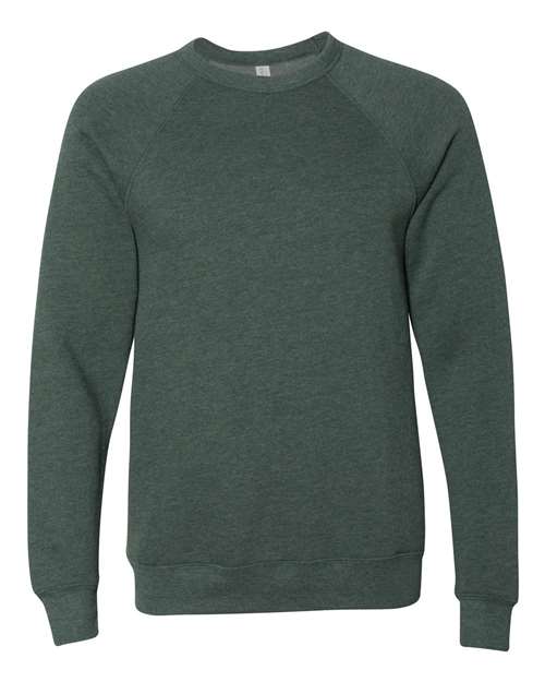 Bella + Canvas 3901 Unisex Sponge Fleece Crewneck Sweatshirt #color_HEATHER FOREST
