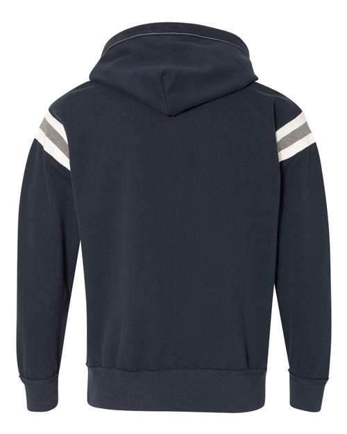 J America JA8847 Adult Vintage Athletic Hooded Sweatshirt #color_VINTAGE NAVY
