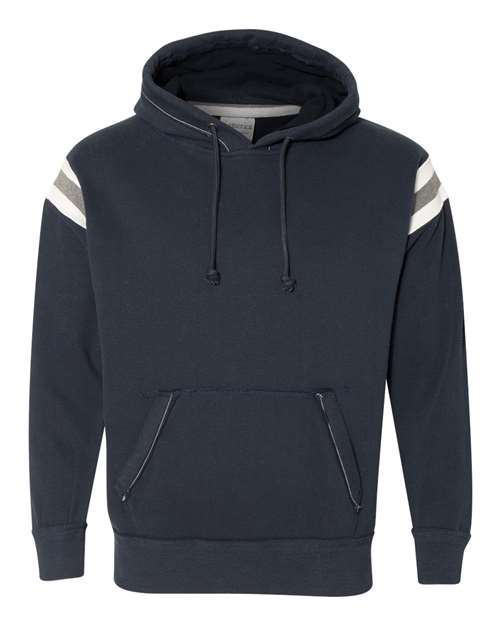 J America JA8847 Adult Vintage Athletic Hooded Sweatshirt #color_VINTAGE NAVY