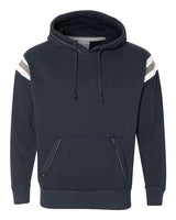 J America JA8847 Adult Vintage Athletic Hooded Sweatshirt #color_VINTAGE NAVY