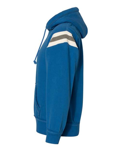 J America JA8847 Adult Vintage Athletic Hooded Sweatshirt #color_VINTAGE ROYAL