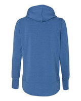 J America JA8431 Ladies' Omega Stretch Snap-Placket Hooded Sweatshirt #color_ROYAL TRIBLEND