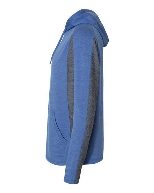 J America JA8435 Adult Omega Stretch Hooded Sweatshirt #color_ROYAL TRIBLEND