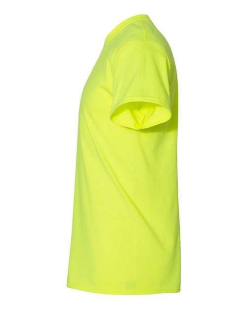 Gildan G800 Adult 50/50 T-Shirt #color_SAFETY GREEN
