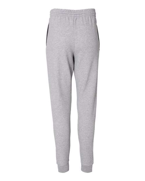 Jerzees 975MPR Adult Nublend Jogger #color_ATH HTH/ CHR GRY