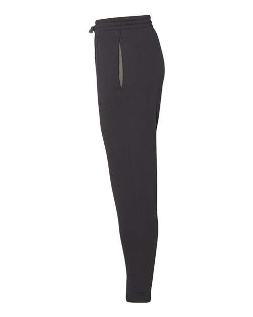 Jerzees 975MPR Adult Nublend Jogger #color_BLACK/ CHRCL GRY