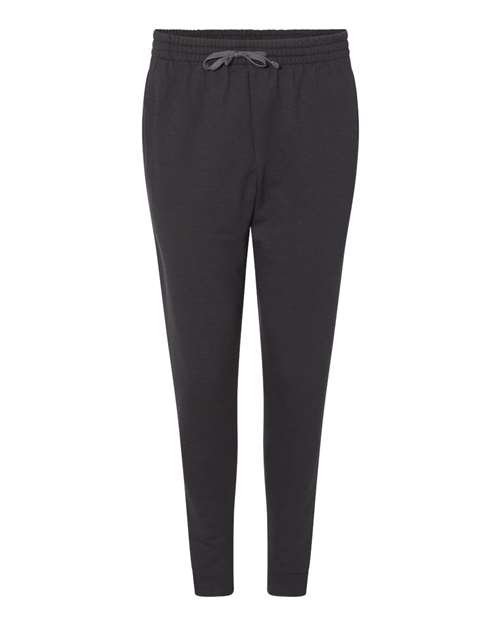 Jerzees 975MPR Adult Nublend Jogger #color_BLACK/ CHRCL GRY
