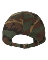 Yupoong 6245CM Adult Low-Profile Cotton Twill Dad Cap #color_GREEN CAMO