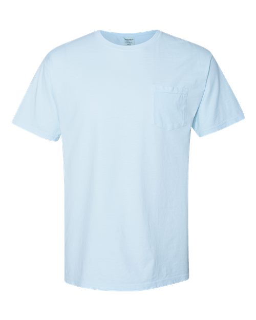 ComfortWash by Hanes GDH150 Unisex Garment-Dyed T-Shirt with Pocket #color_SOOTHING BLUE