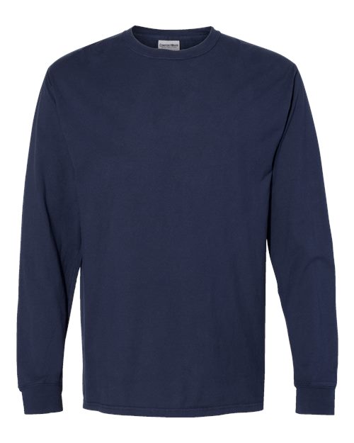 ComfortWash by Hanes GDH200 Unisex Garment-Dyed Long-Sleeve T-Shirt #color_NAVY