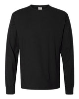 ComfortWash by Hanes GDH200 Unisex Garment-Dyed Long-Sleeve T-Shirt #color_BLACK