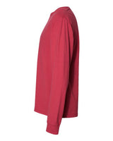 ComfortWash by Hanes GDH200 Unisex Garment-Dyed Long-Sleeve T-Shirt #color_CRIMSON FALL