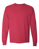 ComfortWash by Hanes GDH200 Unisex Garment-Dyed Long-Sleeve T-Shirt #color_CRIMSON FALL
