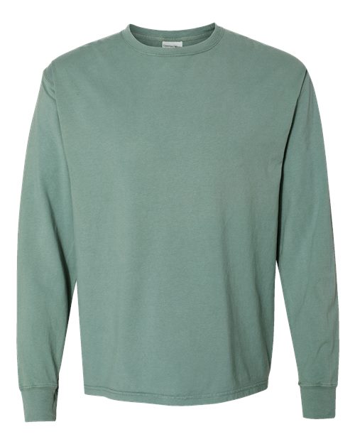 ComfortWash by Hanes GDH200 Unisex Garment-Dyed Long-Sleeve T-Shirt #color_CYPRESS GREEN