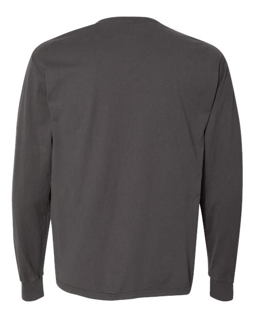 ComfortWash by Hanes GDH200 Unisex Garment-Dyed Long-Sleeve T-Shirt #color_NEW RAILROAD