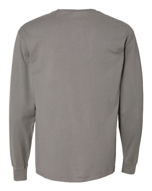 ComfortWash by Hanes GDH250 Unisex Garment-Dyed Long-Sleeve T-Shirt with Pocket #color_CONCRETE