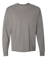 ComfortWash by Hanes GDH250 Unisex Garment-Dyed Long-Sleeve T-Shirt with Pocket #color_CONCRETE