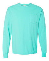 ComfortWash by Hanes GDH250 Unisex Garment-Dyed Long-Sleeve T-Shirt with Pocket #color_MINT