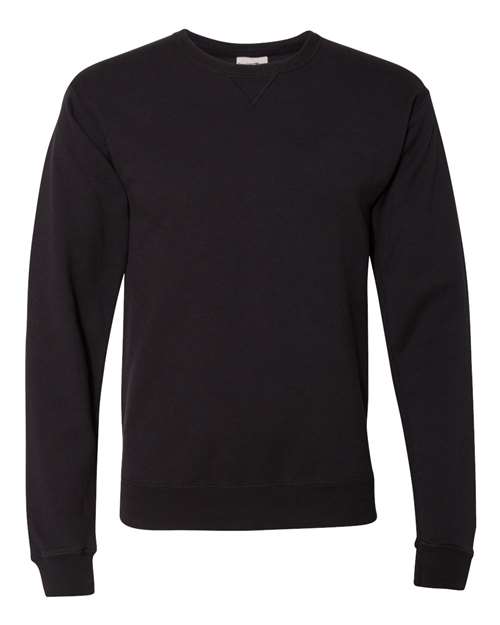 ComfortWash by Hanes GDH400 Unisex Crew Sweatshirt #color_BLACK