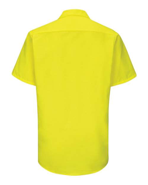 Red Kap SY24 Enhanced & Hi-Visibility Work Shirt #color_Fluorescent Yellow