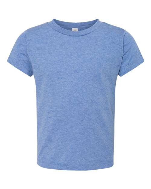 Bella + Canvas 3413T Toddler Triblend Short-Sleeve T-Shirt #color_BLUE TRIBLEND
