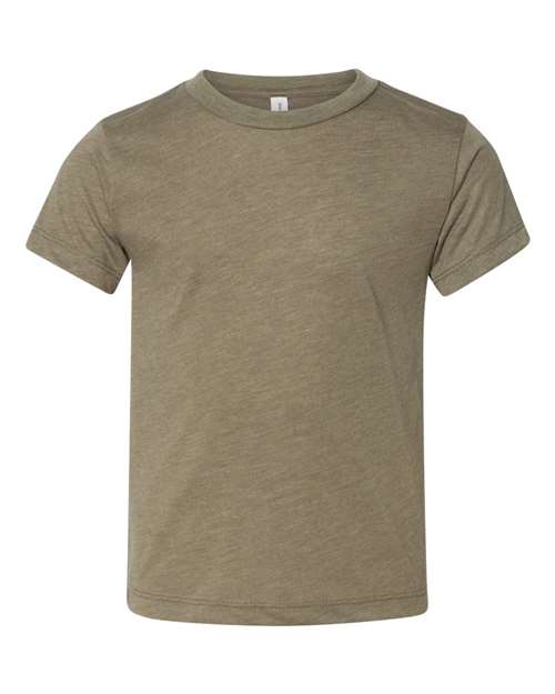 Bella + Canvas 3413T Toddler Triblend Short-Sleeve T-Shirt #color_OLIVE TRIBLEND