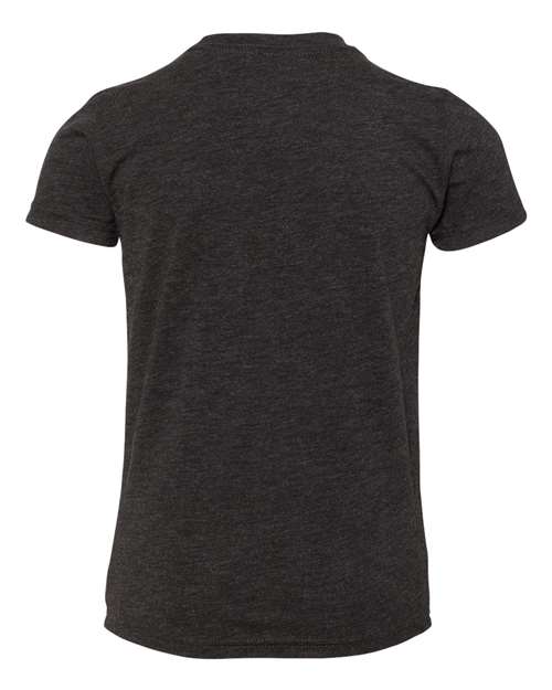 Bella + Canvas 3413Y Youth Triblend Short-Sleeve T-Shirt #color_CHAR BLK TRIBLND