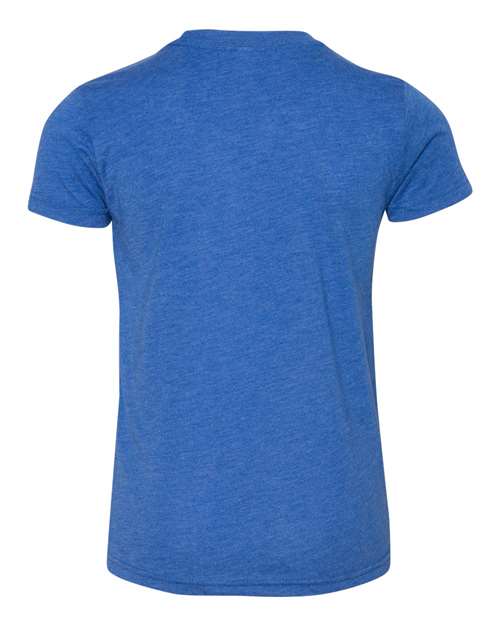 Bella + Canvas 3413Y Youth Triblend Short-Sleeve T-Shirt #color_TRU ROYAL TRBLND