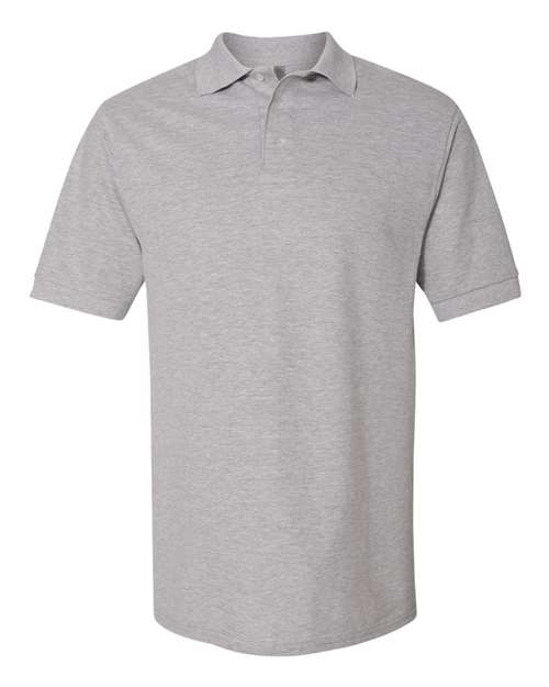 Jerzees 443MR Adult Piqu Polo #color_ATHLETIC HEATHER