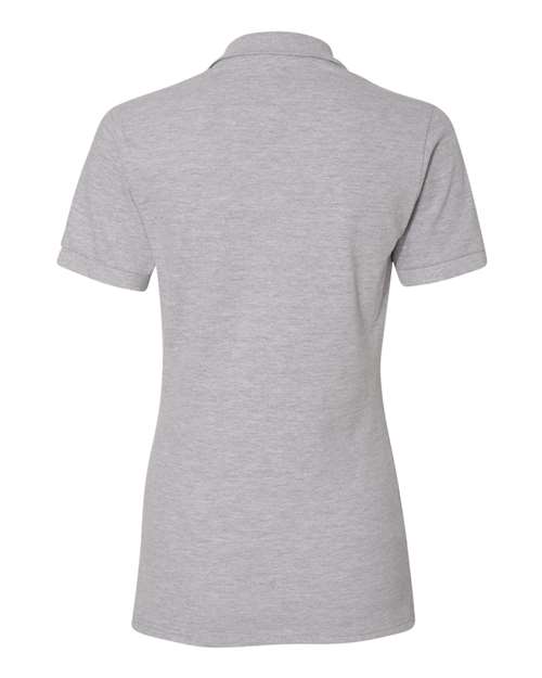 Jerzees 443WR Ladies' Premium 100% Ringspun Cotton Piqu Polo #color_ATHLETIC HEATHER