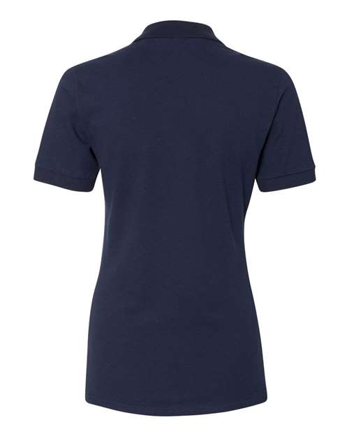 Jerzees 443WR Ladies' Premium 100% Ringspun Cotton Piqu Polo #color_J NAVY