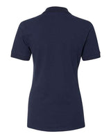 Jerzees 443WR Ladies' Premium 100% Ringspun Cotton Piqu Polo #color_J NAVY