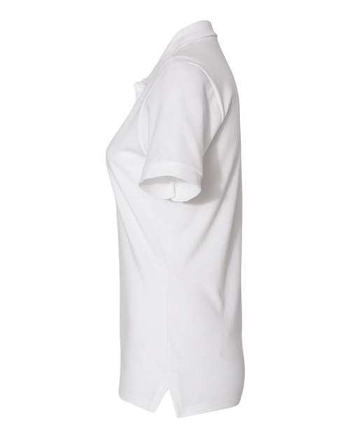 Jerzees 443WR Ladies' Premium 100% Ringspun Cotton Piqu Polo #color_WHITE