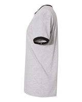 Next Level 3604 Unisex Ringer T-Shirt #color_HTHR GRAY/ BLACK