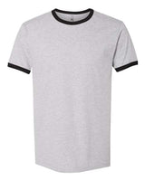 Next Level 3604 Unisex Ringer T-Shirt #color_HTHR GRAY/ BLACK