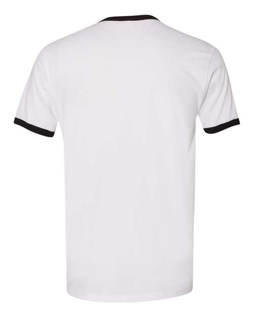 Next Level 3604 Unisex Ringer T-Shirt #color_WHITE/ BLACK