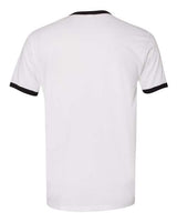 Next Level 3604 Unisex Ringer T-Shirt #color_WHITE/ BLACK