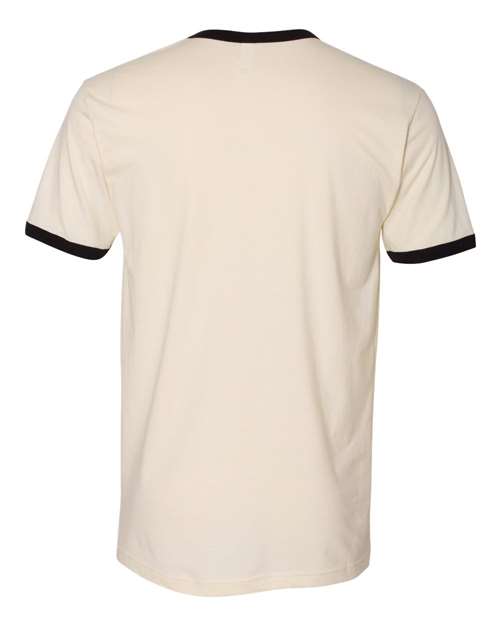 Next Level 3604 Unisex Ringer T-Shirt #color_NATURAL/ BLACK
